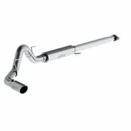 POWERPLAY 2015-2017 Ford F150 2.7L-3.5L 4 in. Ecoboost Cat Back Single Side Exhaust Kit - Aluminum PO3300875